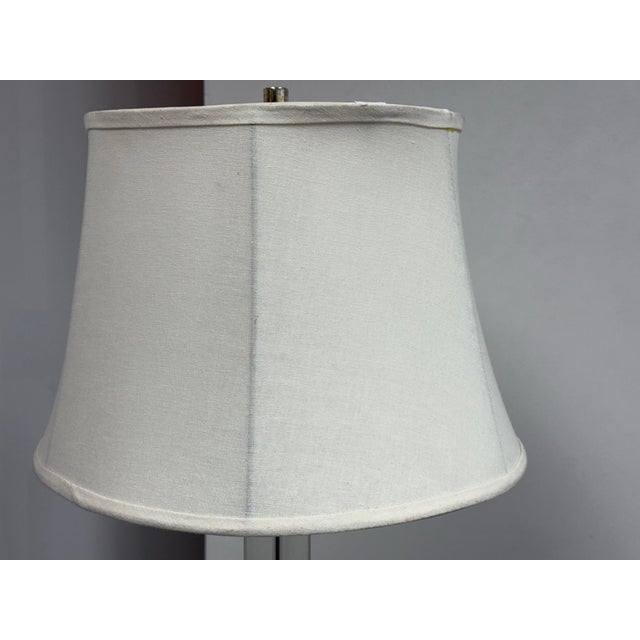 Restoration Hardware Glass Column Table Lamp For Sale In San Francisco - Image 6 of 12