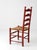 Vintage Red Ladder Back Rush Seat Chair For Sale - Image 13 of 18