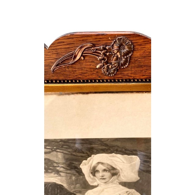 Large Art Nouveau Lithograph Arthur Augustus Dixon the Sleeping Minstral 19th C, Framed For Sale - Image 9 of 16