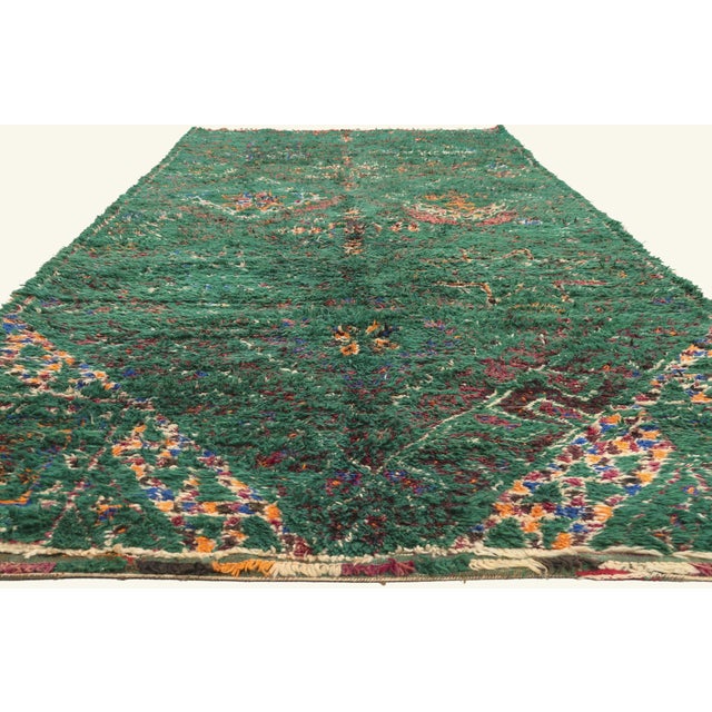 Tribal Vintage Beni MGuild Moroccan Rug, 06'09 X 15'08 For Sale - Image 3 of 10