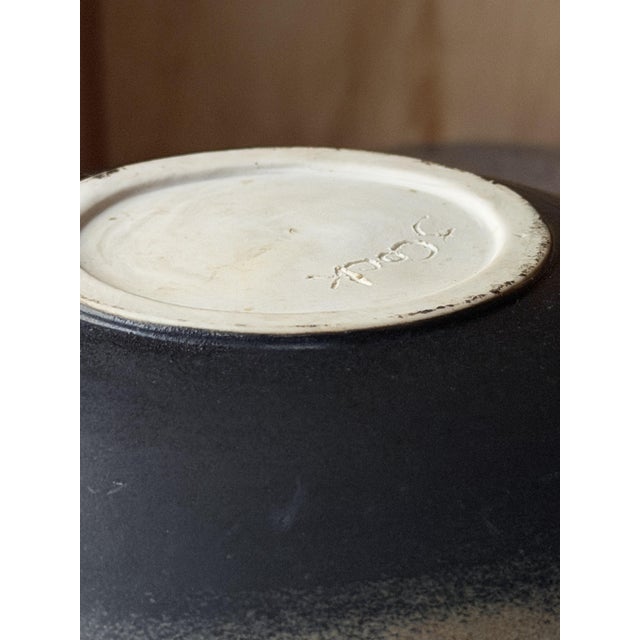 Dutch Sculptural Hand-Painted Studio Pottery Ceramic Vase from Joop For Sale - Image 9 of 11