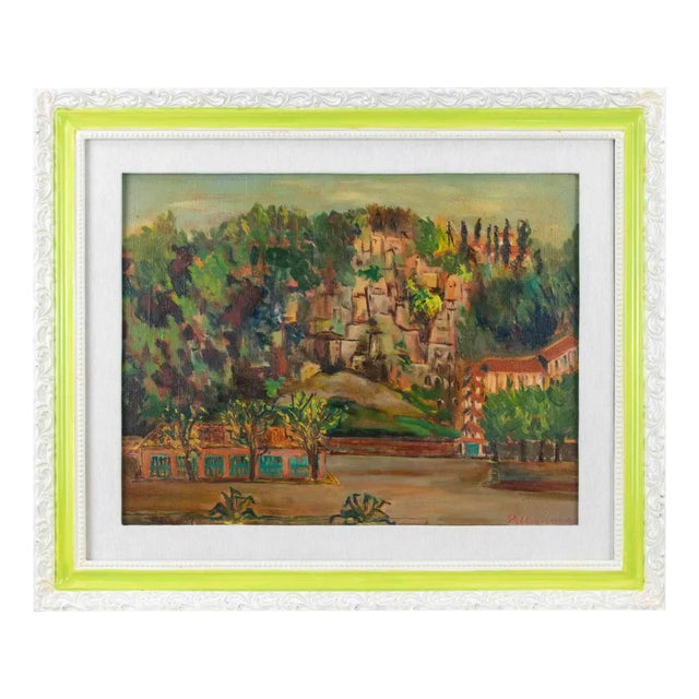 Sirio Pellegrini, Landscape, Mixed Media, 1960s For Sale