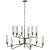 Modern AERIN for Visual Comfort Signature Casoria Large Two-Tier Chandelier in Bronze with Clear Glass For Sale - Image 3 of 4