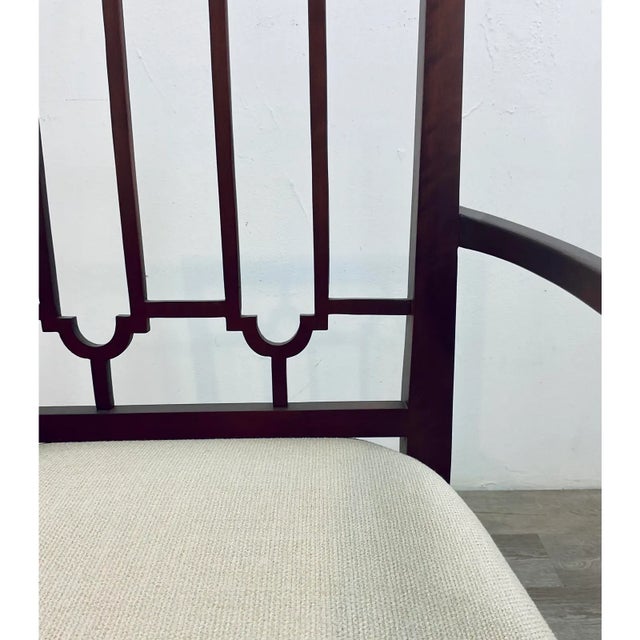 Wood Thomas O’Brien for Hickory Chair Transitional Architectural Dining Chairs Set of 6 For Sale - Image 7 of 10