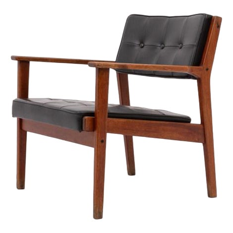 Mid-Century Danish Architectural Armchair, 1960s For Sale