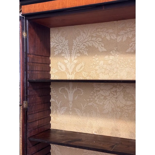 Antique English Armoire Secretary Cabinet For Sale - Image 11 of 12