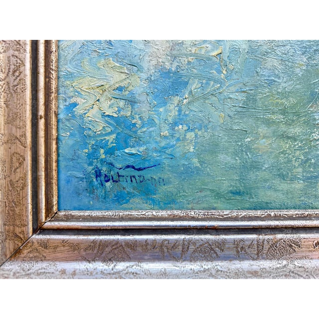 Impressionistic View of Eltville am Rhein by Rheingau Artist Willy Holtmann, 1930 For Sale - Image 4 of 12