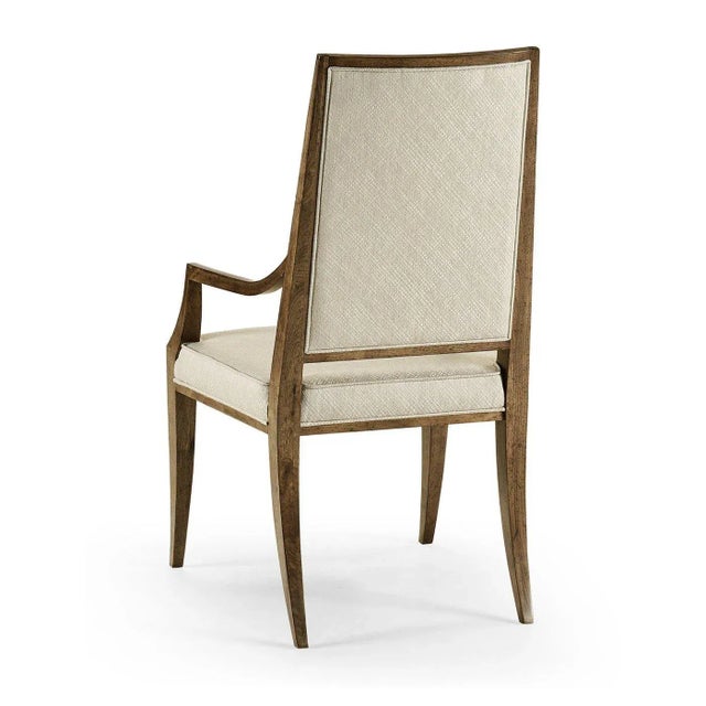 Mid Century Style Walnut Dining Armchairs- Set of 2 For Sale In Greensboro - Image 6 of 6