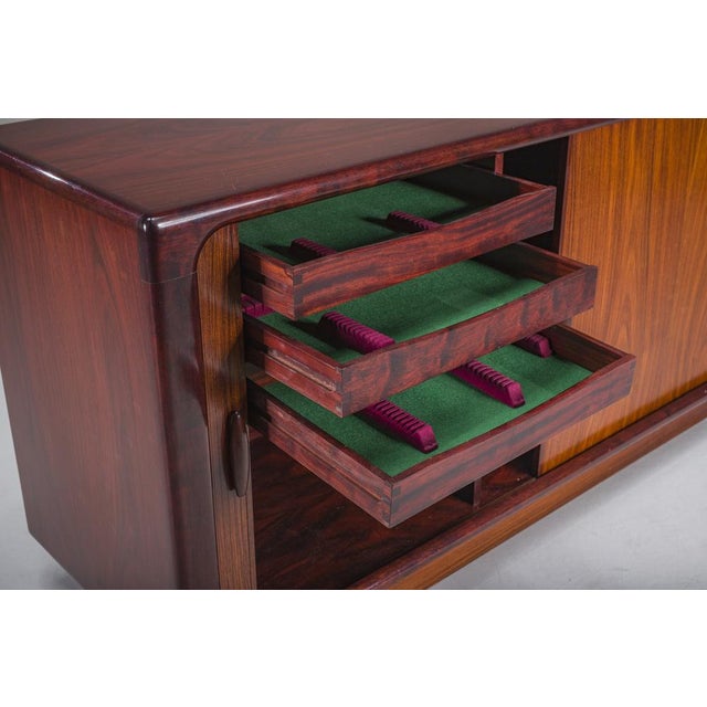 Danish Rosewood Tambour Sideboard from Dyrlund, 1960s For Sale - Image 13 of 18