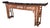 Late 20th Century Monumental Antique Style Chinese Bamboo Alter Console Table With Black Lacquer Top For Sale