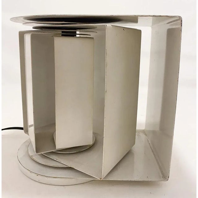Gabriele d'ali for francesconi brescia, table lamp, aluminum, designed 1965, italy. Francesconi has been designing and...