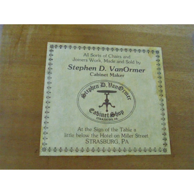 Bench Made Queen Anne Style Carved Cherry Lowboy For Sale - Image 9 of 12