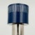 Blue and Chrome Desk Lamp with Slotted Shade, Italy, 1970s For Sale - Image 11 of 16