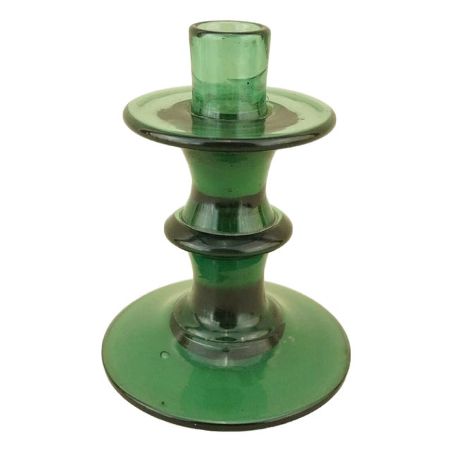 Vintage Glass Candleholder attributed to Enrico Taddei, 1940s For Sale