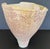 Large pink thrown pottery vessel by renowned North Carolina ceramicist Sally Bowen Prange (1927–2007). Exhibiting Prange’s...
