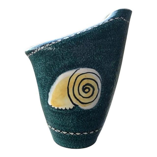 Ed Langbein Italian Mid Century Pottery Vase For Sale