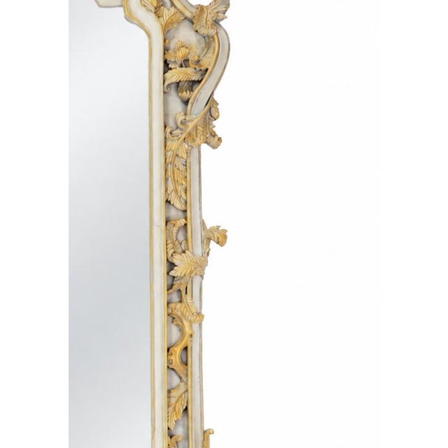 Late 20th Century Vintage 20th-Century Italian Baroque Gilded Wall Mirror For Sale - Image 5 of 10