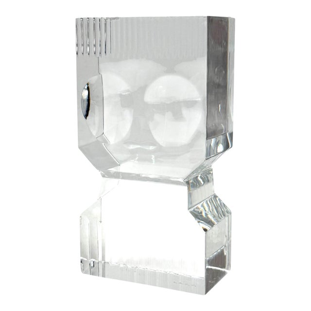 Sven Palmqvist, Modern Glass Sculpture, Orrefors Sweden 1971 For Sale