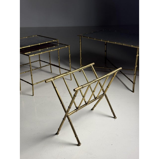 Faux Bamboo Magazine Rack For Sale - Image 13 of 16