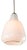 Mid-Century Modern Italian White Glass and Brass Pendant Lamp, 1960s For Sale