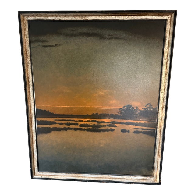 Large Mickey Williams Landscape Oil Painting on Canvas Framed For Sale