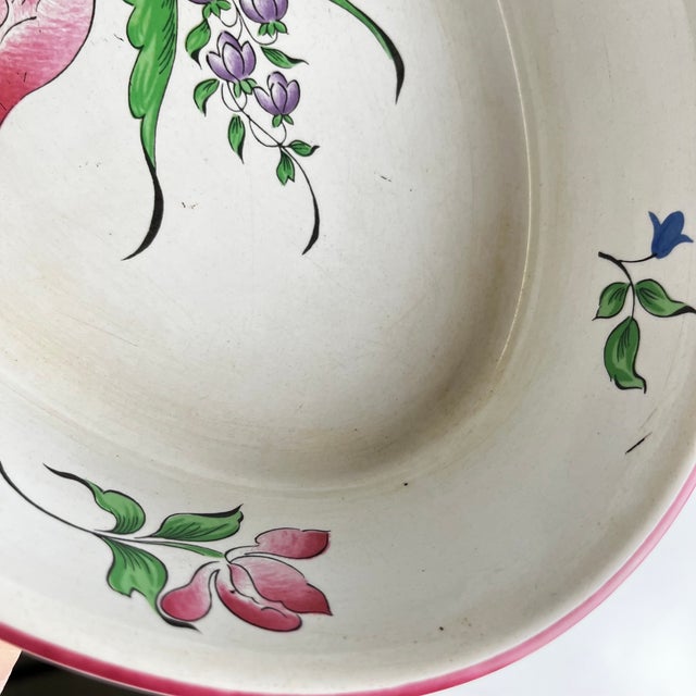 Réverbère Model Dish with Tulip Motif from KG Lunéville, 1980s For Sale - Image 6 of 9