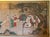 Antique Kano School Edo Period 6 Panel Chinoiserie Screen.