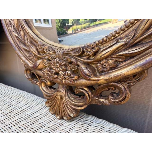 Pair of Monumental Federal Giltwood Eagle Convex Mirrors For Sale - Image 17 of 18