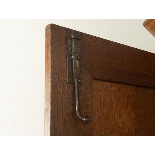 Antique German Oak Wardrobe For Sale - Image 10 of 12