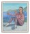 1980s Monumental Persian Artist Contemporary Art 6 Foot Painting by Milano Khzanjian For Sale