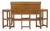 Bar and 3 High Stools in Wood from Regain, 1983, Set of 4 For Sale