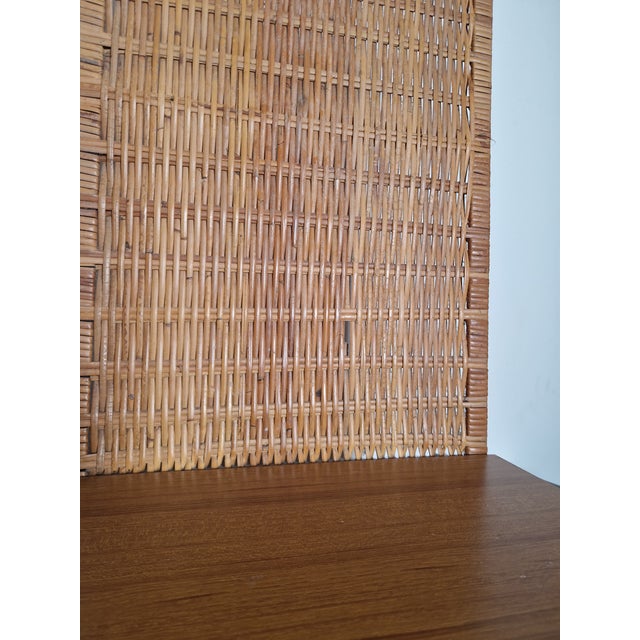 Bedside Tables with Vienna Straw Panels attributed to Hans J. Wegner for Getama, 1950s, Set of 2 For Sale - Image 16 of 18