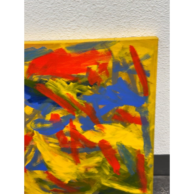 Abstract John Fooks Acrylic on Canvas Abstract Painting For Sale - Image 3 of 12