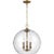Traditional Sean Lavin By Visual Comfort Studio Lawler Orb Pendant in Burnished Brass For Sale - Image 3 of 3