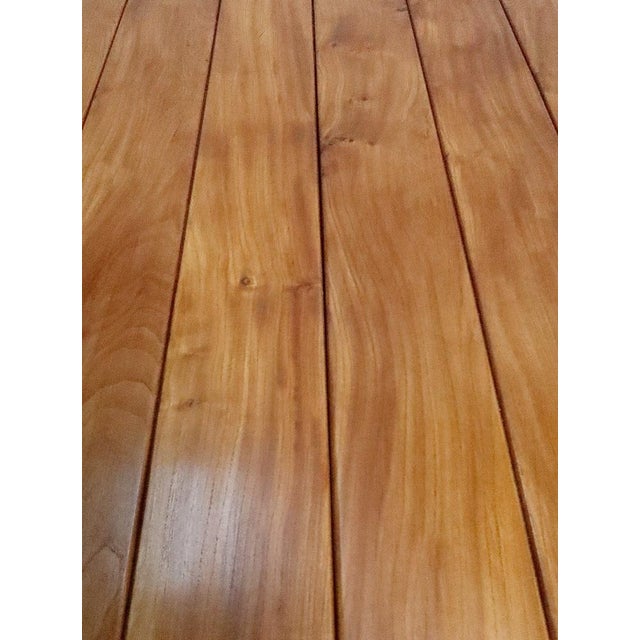 1980s Wood Table with Integrated Extension attributed to Maison Regain, 1980s For Sale - Image 5 of 18