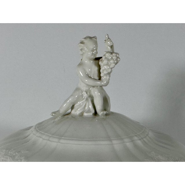 Rare & Original KPM Blanc de Chine Tureen for your consideration. The tureen measures approx. 8 1/4 inches tall, 10 1/2...