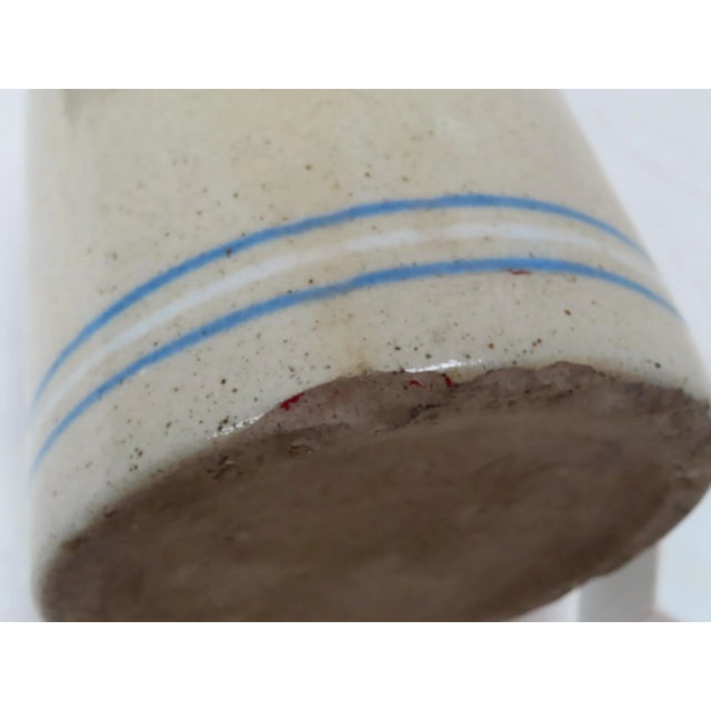 Antique Albany New York Stoneware 1/2 Gallon Whiskey Jug For Sale - Image 11 of 13