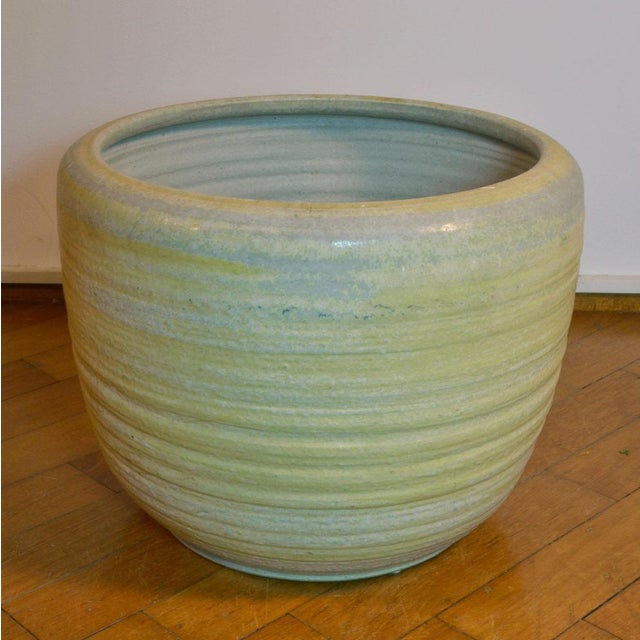 Large Cream White Ceramic Studio Pottery Plant Pots from Mobach 1980s, Set of 4 For Sale - Image 4 of 18