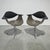 Vintage George Nelson for Herman Miller DAF parchment swaged leg chairs. This stunning pair of mid century modern sculpted...
