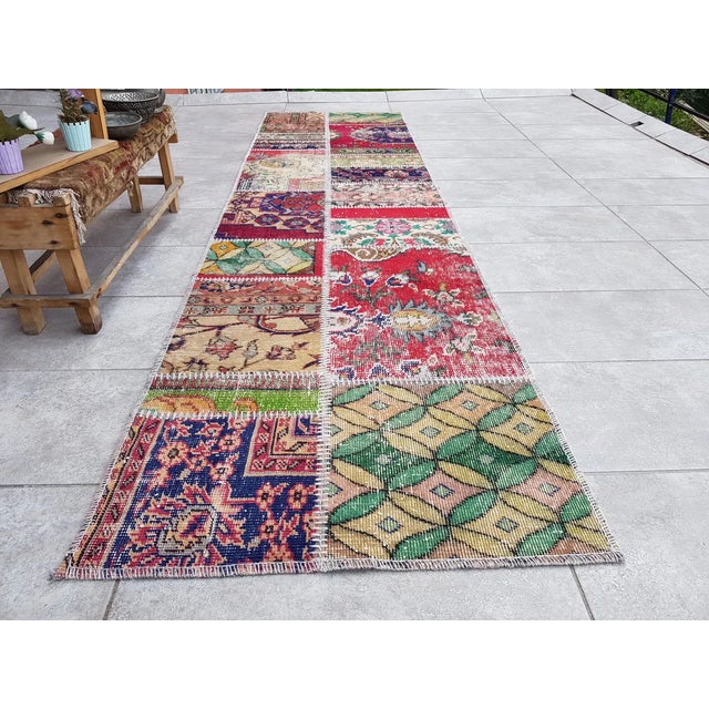 Mid 20th Century Turkish Natural Bohemian Runner For Sale - Image 10 of 10