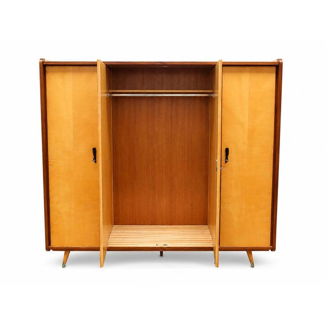 Mid-Century Wardrobe with Shelving and Hanging Sections For Sale - Image 6 of 7