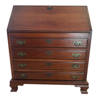 1950s Maddox Slant-Front Secretary Desk With Drawers For Sale