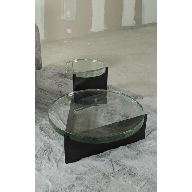 Designed by German talent Sebastian Herkner, the&nbsp;Alwa&nbsp;series features minimalistic side tables composed of metal...