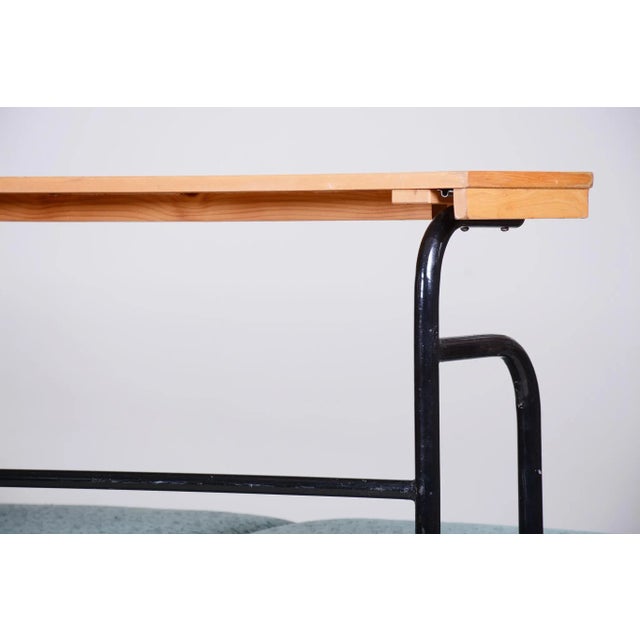 Bauhaus Brown & Blue Sofa, Czechia, 1930s For Sale - Image 17 of 18