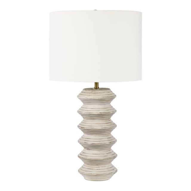 Regina Andrew Nova Wood Table Lamp, White For Sale