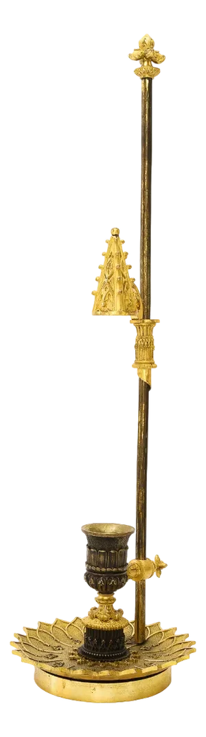 Historistic Fire Gilted Candle Extinguisher, 1890s