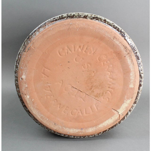 Mid 20th Century Gainey Ac-12 Speckled Ecru Architectural Pottery Planter Mid Century For Sale - Image 5 of 7