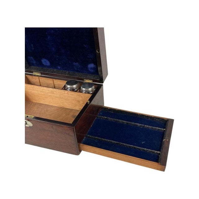 19th Century 19th Century English Mahogany Writing Box For Sale - Image 5 of 11