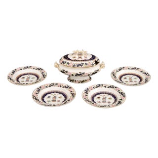 Ashworth Ironstone Tableware, 5 Pcs. For Sale