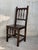 Early 20th Century Early 20th Set of Four Spanish Carved Chairs with Wood Seat For Sale - Image 5 of 18
